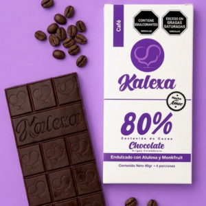 Barra Chocolate 80% con Café