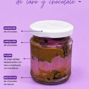 Cuchareable de taro y chocolate