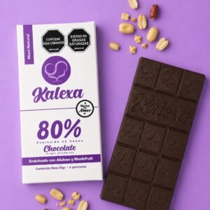 Barra Chocolate 80% con Maní