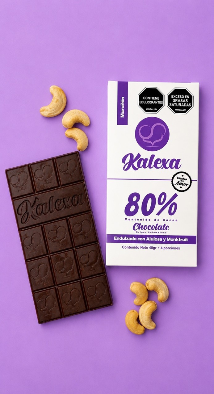 Barra Chocolate 80% con Marañón