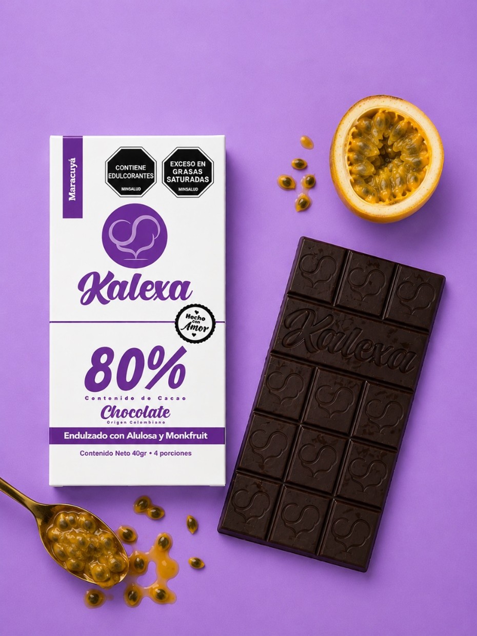 Barra Chocolate 80% con Maracuyá